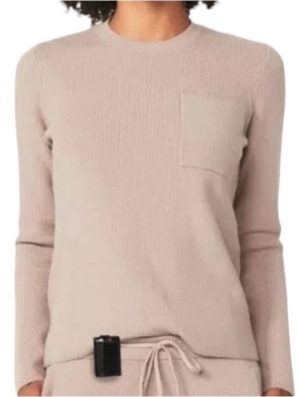 Figs NWTs Tan Knit Ribbed Loungewear Sweater size XL